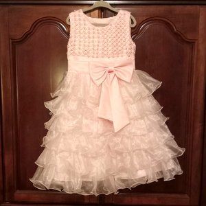 Boutique Girls Formal or Pageant Pink Dress Size 5/6.